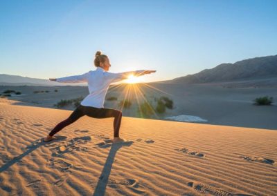 Actividad de Yoga en el desierto