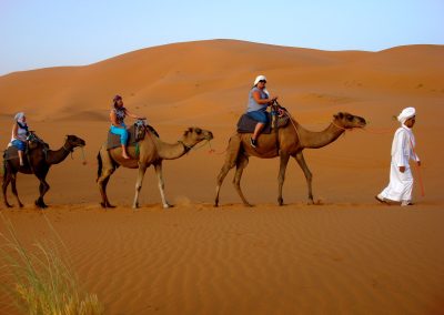 Actividades como paseos por las dunas del desierto