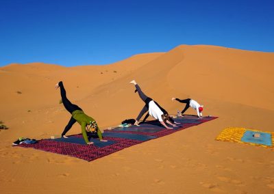 La práctica de Yoga en el desierto